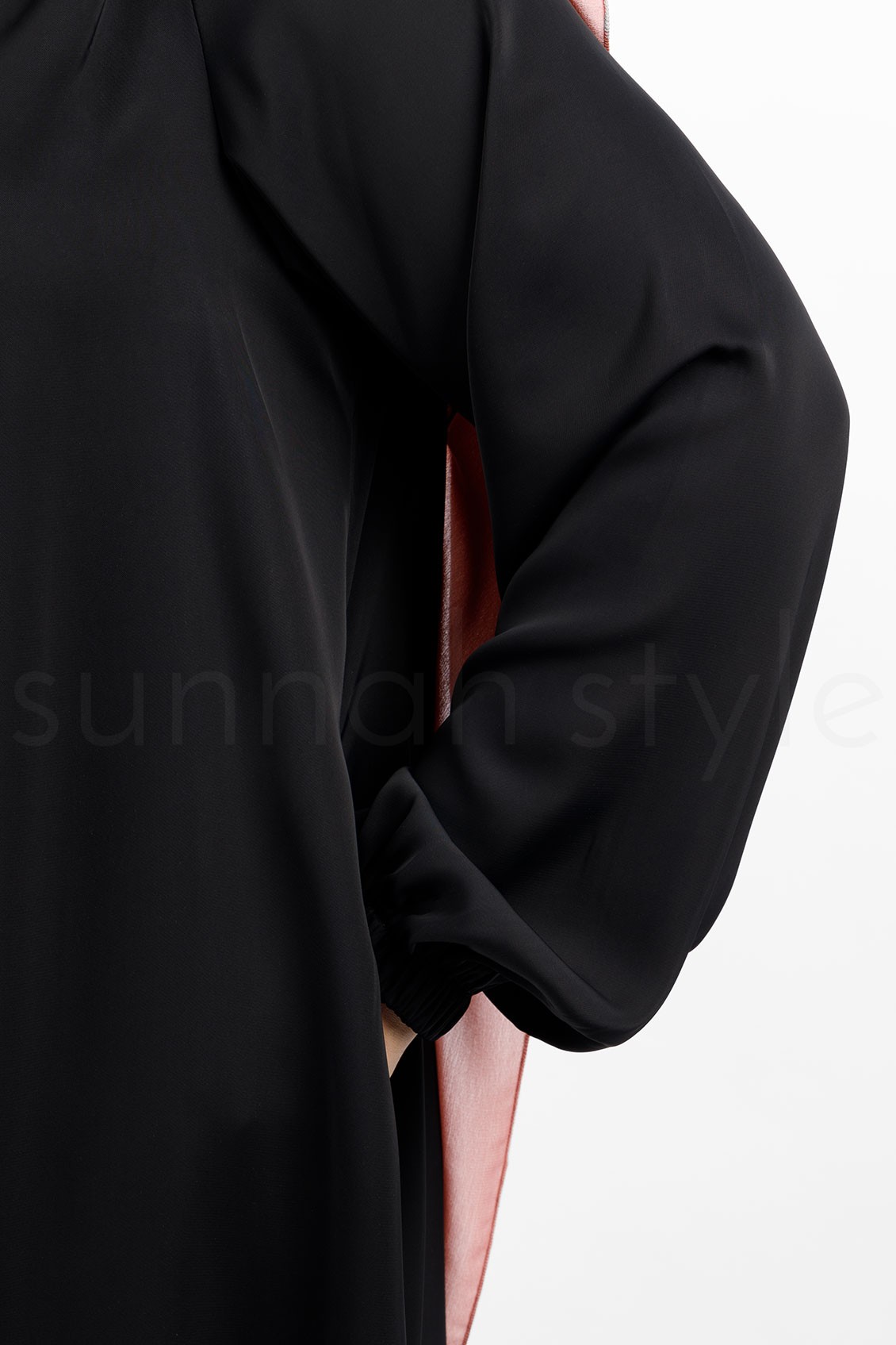 Sunnah Style Versa Stretch Cuff Abaya Black